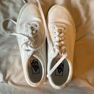 White Old Skool Vans